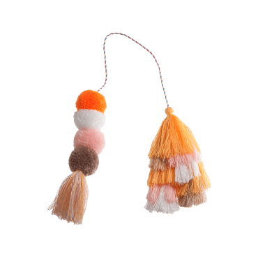 Bogg Bag Bauble - Creamsicle Double Tassel
